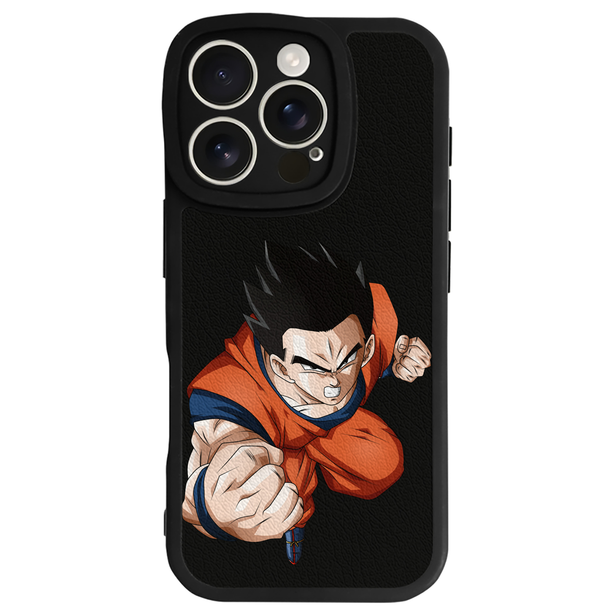 （画像用） ドラゴンボール 孫 悟飯（そんごはん）DRAGON BALL Son Gohan 【iPhone 16シリーズ対応】シリコンスマホケース（レザー調） 材質：シリコン